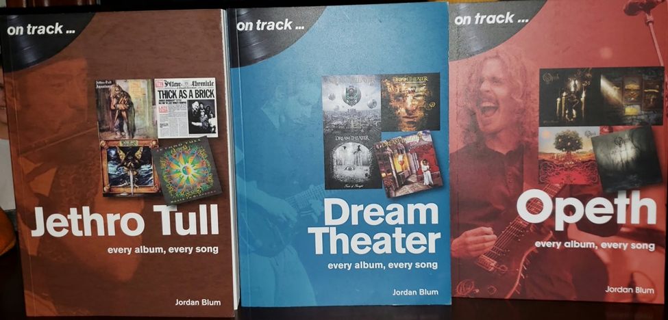 Covers of On Track: Jethro Tull, On Track: Dream Theater, and On Track: Opeth (Sonicbond Publishing)